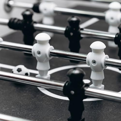 Marsrut 26pcs Foosball Replacement Players, Foosball Men Table Parts, Plastic Soccer Player Guys Set for Football Table - color: 13 Black, 13 White