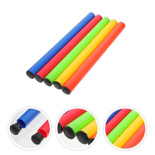 5pcs Outdoor Relay Sticks for Boys and Girls Lightweight Running Race Supply for School Sports Events
