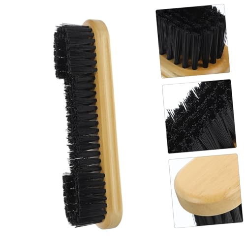 Pool Table Brush and Billiards Rail Cleaning Brush with Wooden Handle, 12-inch Narrow Crevice Cleaner for Felt Surface, Window Groove, and Gap Cleaning Tools for Pool Table