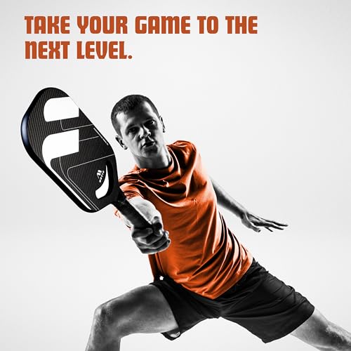 Mavix Pro Series Edgeless Carbon Fiber Pickleball Paddle – Edgeless, Elongated, T700 Raw Carbon, Thermoformed 16mm Core, Lightweight Control & Spin Paddle for Competitive Play