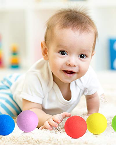Pllieay 2.4 Inch Soft Foam Balls, Lightweight Mini Indoor Toys Play Balls for Safe Fun, Birthday Party for Boys and Girls - style: 24