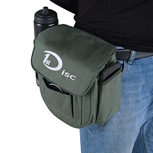 Disc Golf Set- Putter, Mid-Range, Driver, Mini Disc, Towel with Bag - color: Green