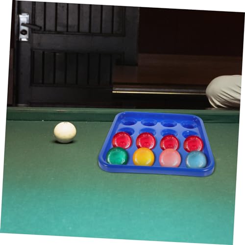 POPETPOP Billiard Storage Tray Pool Billiard Accessories Balls Snooker Pool Ball Holders Billiard Ball Holder - color: Blue