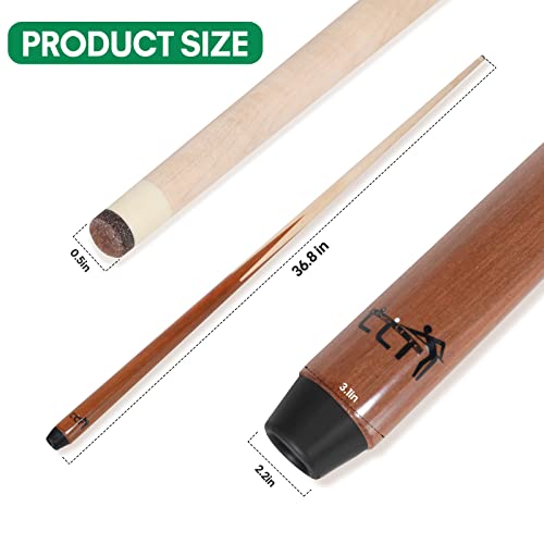 LING LI TE LLT1-Piece Canadian Maple Billiard Pool Cue Stick- 4-Prong House/Bar Cue Stick…