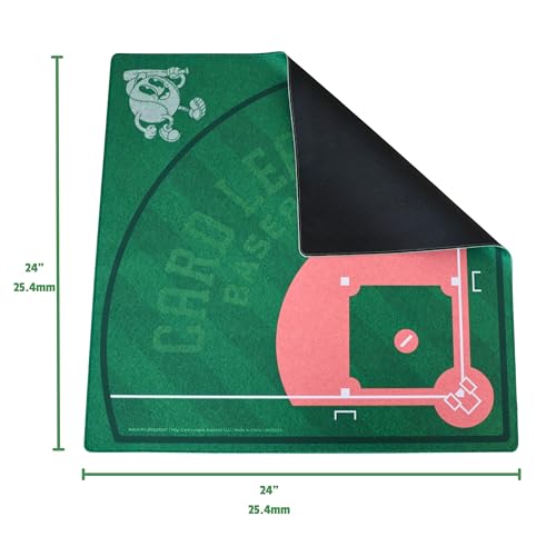 Baseball Field Table Top Premium Neoprene Game Mat – 24" x 24" Playfield with Smooth Polyester Top & Non-Slip Rubber Backing