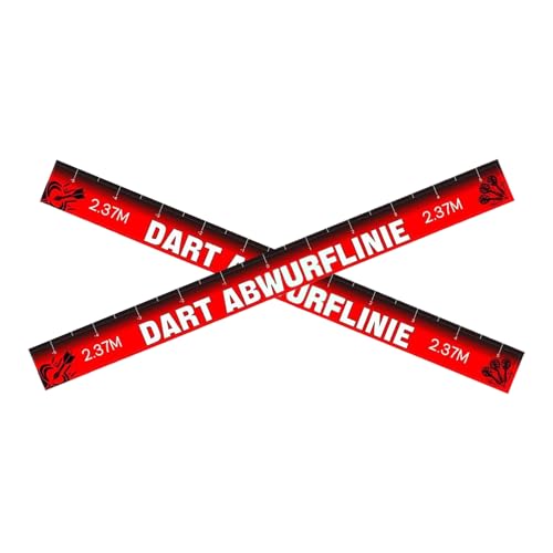 Dart Oche Tape, 2 Piece Removable Line for Dart Games with Waterproof Adhesive Coated Paper, Perfect Game Room, Club, Basement, Dorm, Party, Bar, Office, and Break Rooms