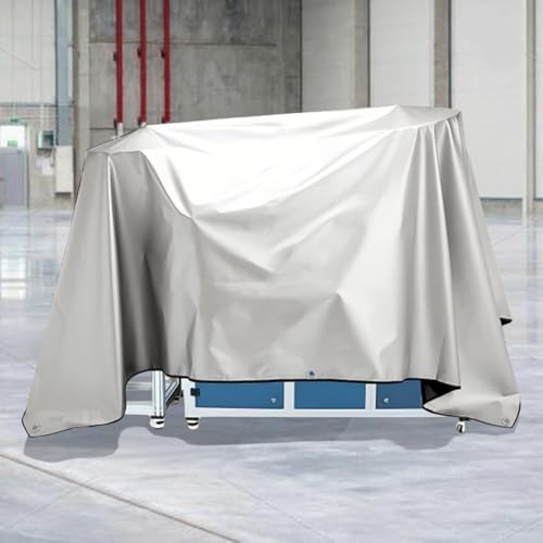 Jumbo Machine Cover - Breathable, Rust Preventing, Water & Dust Proof, Tear Resistant Silver (Silver+Black, 112.20*72.83) - size: 112.20*72.83
