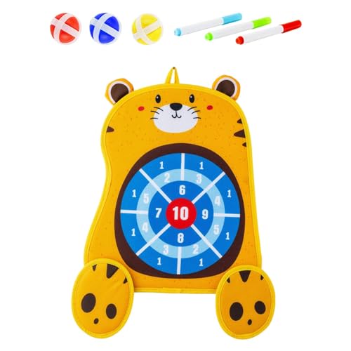 Aymzbd Erasable Book Doodle Set, Target Boards, Indoor Outdoor Games, Birthday Gifts for Boy Girls Painting Toys Toss Game, Tiger - color: Tiger