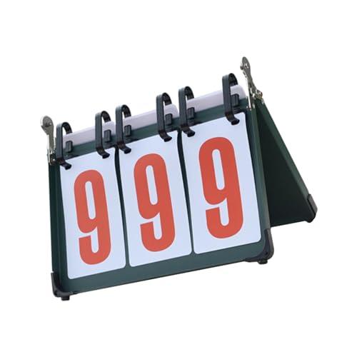 harayaa Sports Scoreboard Tabletop Portable Flip Number Score Board Score Counter Flippers Lightweight Water Resistant Suitable for Soccer Basketball