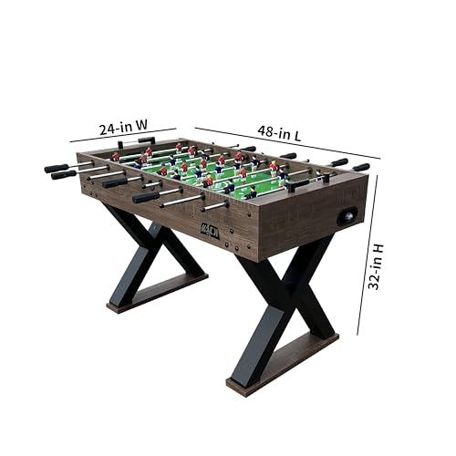 KICK Drias 48" Foosball Table – Compact Indoor Game Table - color: Brown