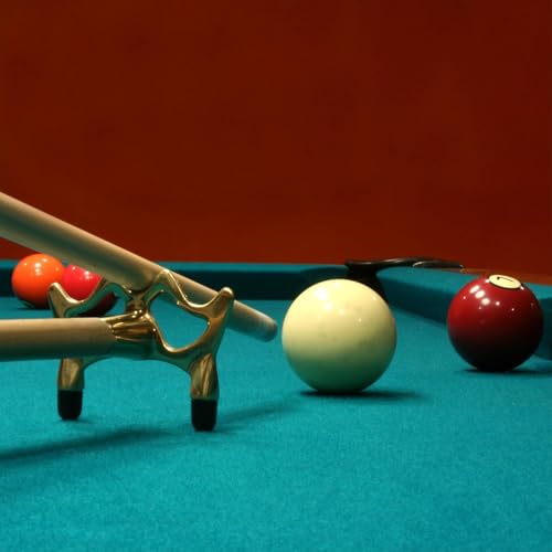 GSE Games & Sports Expert Billiard Table Accessory Kit with Billiards Pool Balls Set, 4 Cue Sticks and Bridge, Ball Racks, Cue Rack, Stick Repair, 2 Brushes, Table Cover, Chalk Holders, Tally Bottle