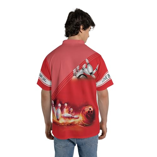 Personalized Custom Jersey for Men, Uniform Shirt for Bowling Team Gift - color: D7