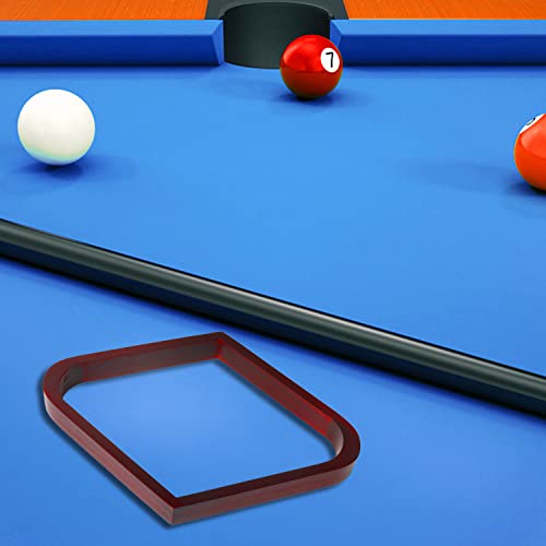 GSE Games & Sports Expert Solid Wood Billiard 8-Ball Triangle / 9-Ball Diamond Pool Ball Racks for 2-1/4" Pool Balls, Pool Table Accessories - color: Mahogany, style: 9-Ball Diamond Rack