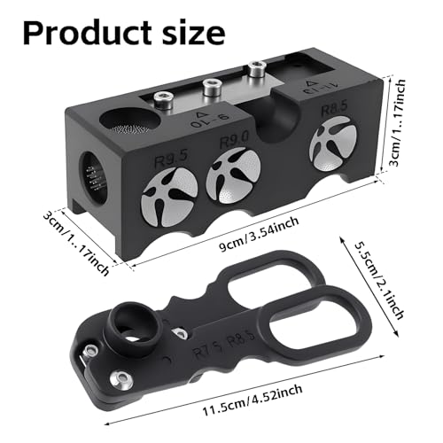 11-in-1 Pool Cue Tips Replacement Kit, Billiards Pool Cue Tip Shaper, Portable Pool Table Accessories for Pool Cue Tip Replacement and Shaping, Pool Cue Tip Repair Kit for Billiard Enthusiasts