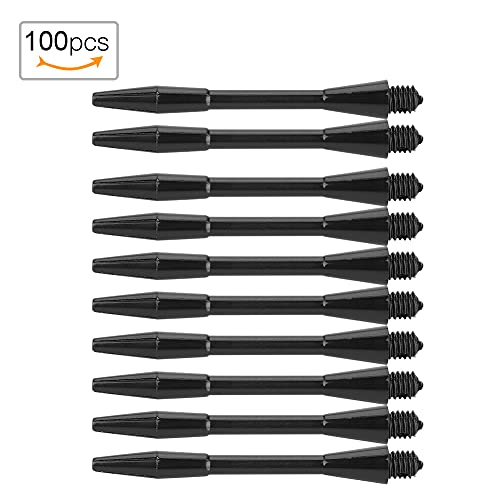 Topyond 100PCS Dart Nylon Shafts, 50mm Sturdy Dart Shafts, Plastic PP Nylon Dart Shafts, Indoor Sports Accessories, Replacement Plastic Dart Shaft