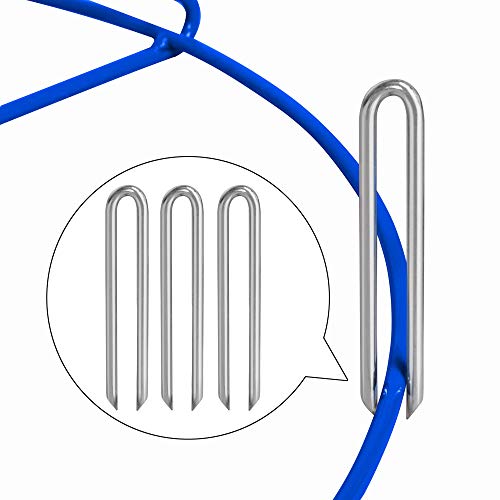 Yaheetech Portable Disc Golf Target Set of 2 for Indoor & Outdoor, Metal Frisbee Golf Basket 12-Chain Flying Disc Golf Target, Sturdy and Robust, Blue