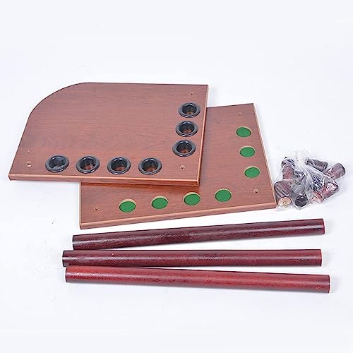 Mommax 7 Holes Billiard Cue Holder,Freestanding Pool Cue Rack Floor Stand -Billiard Cue Racks Holder Angle,Ball Floor Rack,Billiard Stick Stand,Pool Cue Rack For Home Club Game Room Billiard Supplie