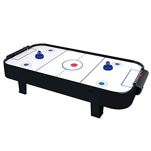 ONE250 Air Hockey Pushers and Red Air Hockey Pucks, Goal Handles Paddles Replacement Accessories for Game Tables (4 Striker, 4 Puck Pack) - color: Blue