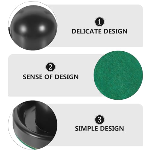 Air Hockey Pucks and Pushers Replacement for Game Tables Smooth Sliding Black Pushers with Black Pucks and Felt Covers Hockey Parts for Home Leisure Sports