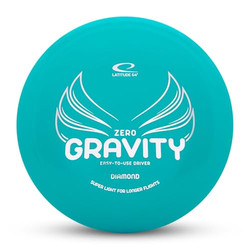 Latitude 64 Gravity Diamond Disc Golf Fairway Driver | Easy to Throw Disc Golf Driver for Beginners | Lightweight, Floating Plastic | High Glide w/Understable Flight | 120-130g - color: Turquoise
