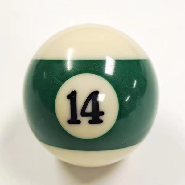 Replacement Pool Ball,Replacement Eight Ball, 2-1/4" Regulation Size Billiard, Regulation Weight,15 Object Balls - color: 14