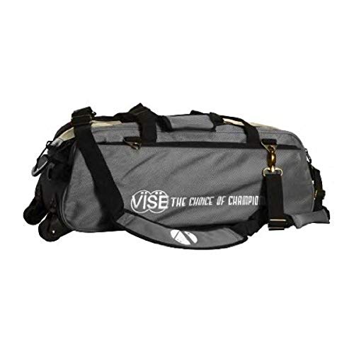 Vise Three Ball Tote Roller Bowling Bag - color: Grey