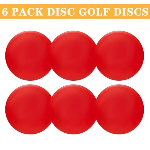 Disc Golf Mid Range Flying Golf Discs Set of 6 for Beginners DIY Your Discs - style: Mid range