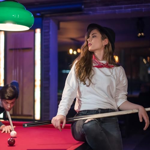 Kmise 57 inch Pool Cue, 19oz Cue Stick with 9.5mm Professional Tip, Handcraft, Made of Chacate Preto Wood, Bar or House Use for Men or Women, Pool Sticks for Adults (3 Sets)