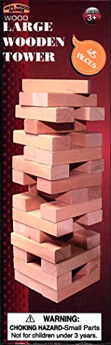 Large Wood Tower Game 48 Pieces