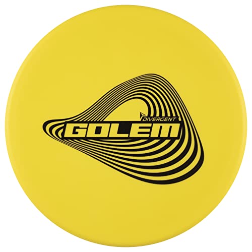 Divergent Discs Golem | Overstable Approach Disc | Flexible Putt & Approach Disc Golf Disc (Yellow) - color: Yellow