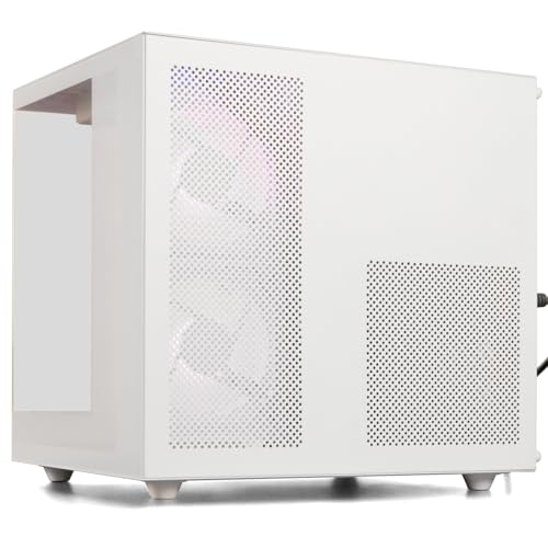 Gaming PC Desktop Computer - Ryzen 5 4500, Radeon RX 6500XT 4GB, 16GB DDR4 RAM, 512GB NVME SSD, Prebuilt Tower for 1080P Casual Gaming, Streaming, School & Home Office (White)