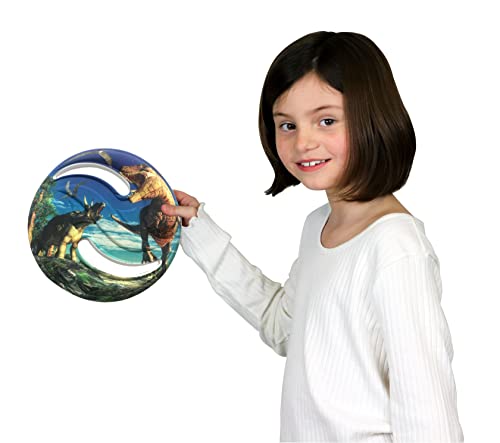 Aeromax Dino Saucer Foam Flying Disc Assorted Dino Design 1 Piece - style: DINOS