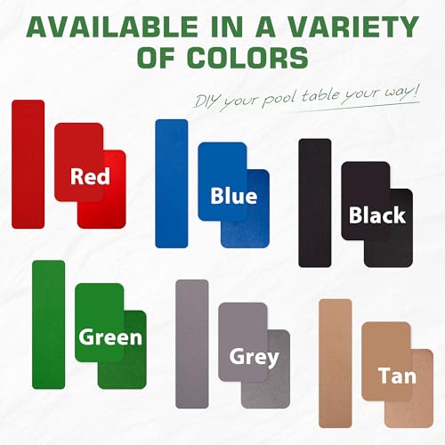 Pool Table Felt Cloth Billiard Cloth with 6 Pcs Cloth Strips and Staple Remover Pool Table Felt Replacement Kit Parts - color: Green, size: 8.5ft