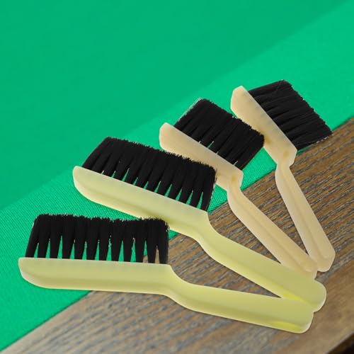 4pcs Pool Table Cleaning Brush Set for Felt and Fabric Surfaces Plastic Billiard Table Cleaner with Versatile Use and Easy Maintenance