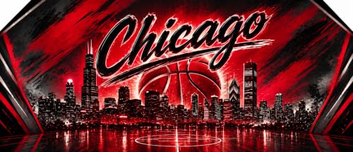 PartyLife 2-Player Basketball Arcade Game w/Optional LED Lights | Electronic Scoring | 5 Balls, 1 Pump, 8 Games | Folding Design | Heavy-Duty Steel Frame - Choose Your Model - color: CHICAGO, style: w/ LED Lights