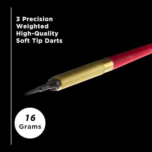 Viper Commercial Soft Tip Bar/Pub Darts, 13 Grams (45 Pack) - color: Red