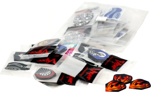 Viper Assorted 2D Glitter Dart Flights: 50 Sets of Flights, 150 Pieces - style: Standard Flights