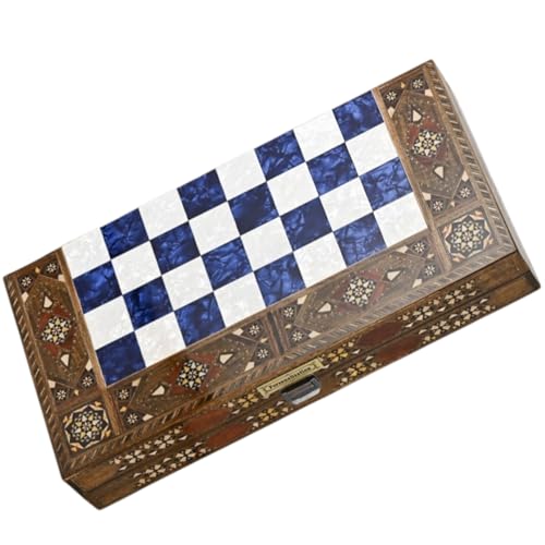 Backgammon Set for Adults 20" – XL Solid Wood Hand-Crafted Game Board | Complete Set | Gift for Dad, Husband, Christmas