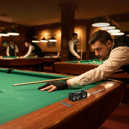 11-in-1 Pool Cue Tip Shaper, Upgraded Billiard Tool with Spare Blade & Wrench, Durable Table Accessories for Repair and Shaping Cue Tips