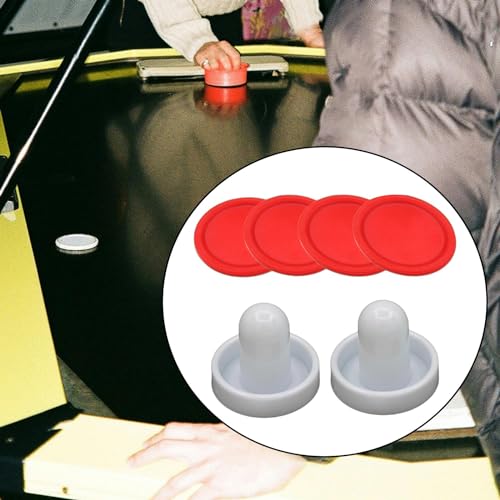2xAir Hockey Pushers and Air Air Hockey Paddles Slider Pusher Small Size Goal Handles Pushers for Game Tables - size: 3 Pcs