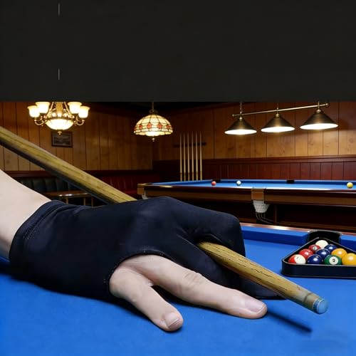 Magnetic Billiard Chalk Holder with 3 Finger Billiard Glove, Aluminum Alloy Pool Cue Chalk Case, Strong Magnet, Portable Billiards Accessories for Pool Cue Players,Square Charlk Box - color: Blue