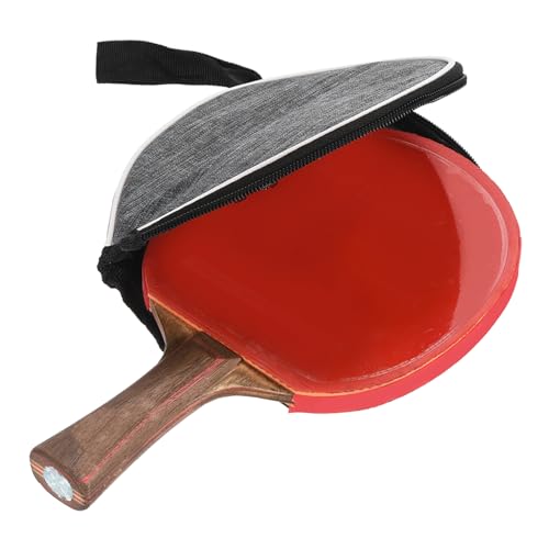 M METERXITY 2 Pack Ping Pong Paddle Cover - Table Tennis Racket Case Half Bag Apply to Storage Organize (Grey)