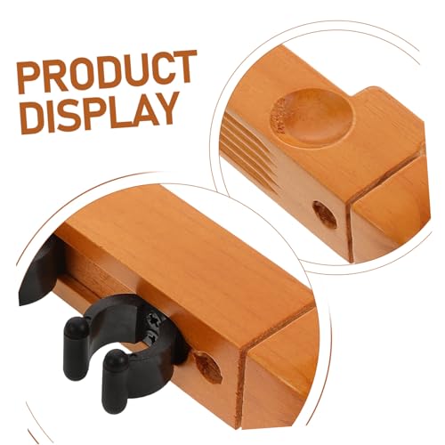 POPETPOP 2pcs Wall-mounted Pool Stick Rack Billiards Storage Easy Install Pool Stick Holder Space-saving Design for Game Rooms - color: Light Yellow