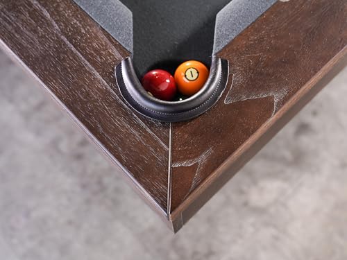 Empire USA - Agriturismo Slate Pool Table W/Premium Billiard Accessories (8FT, Brownwash)