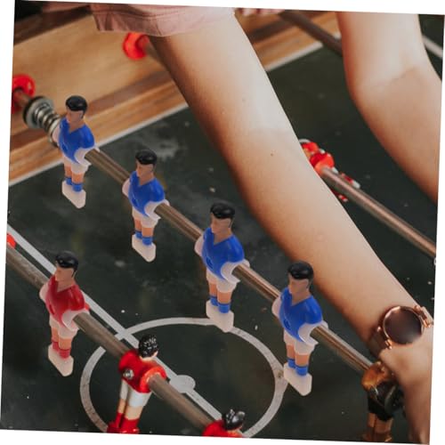 8pcs Foosball Figures Replacement Parts Table Soccer Players Resin Football Men for Standard Rods Red Blue