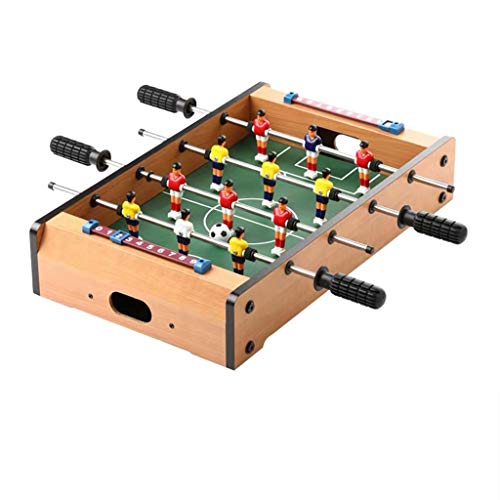 Top Foosball Tabletop Mini Soccer Game Set with Two Balls and Scoring Recreational Hand Soccer for Kids
