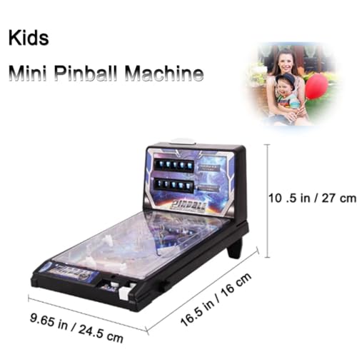 Tabletop Electronic Pinball Game, Desktop Ball Shooting Toy, Kids Mini Pinball Game Machine, Arcade Pinball Machine