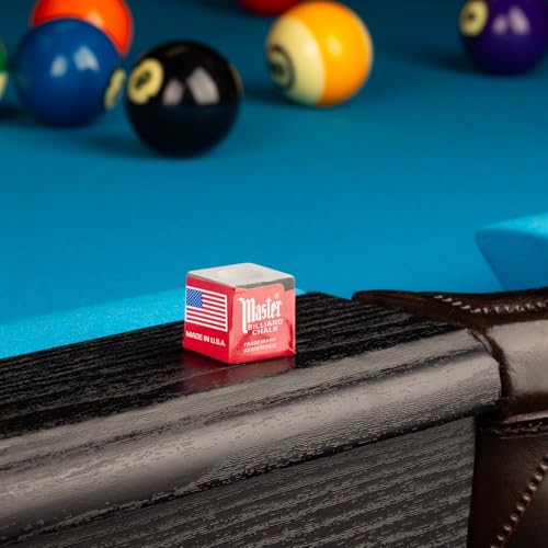 Master Billiard/Pool Cue Chalk Box, 12 Cubes - color: Grey