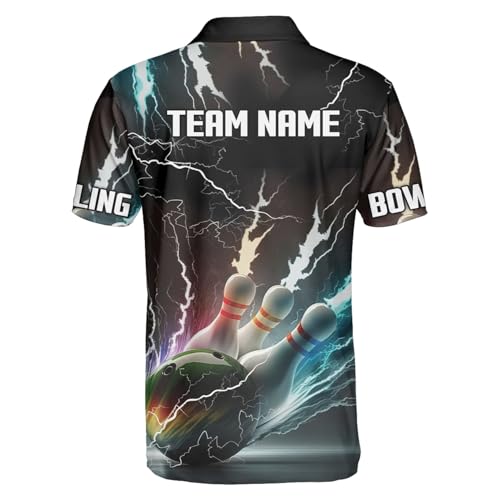 GABITA Personalized Bowling Jerseys for Men, Custom Bowling Shirts, Funny Bowling Shirts Gift for Bowler Team Player - color: A1
