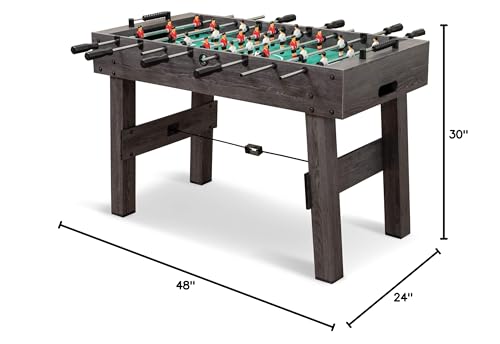 EastPoint Sports Classic Sport 48" Mid-Size Indoor Fairmont Foosball Table, Easy Setup, Grey